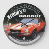 Franks Garage Camaro Wall Uhr (Vorderseite)