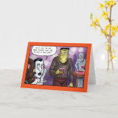 Franky Facelift Halloween Karte (Gelbe Blume)