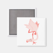 Franky Flamingo Magnet (Vorderseite/Rückseite)