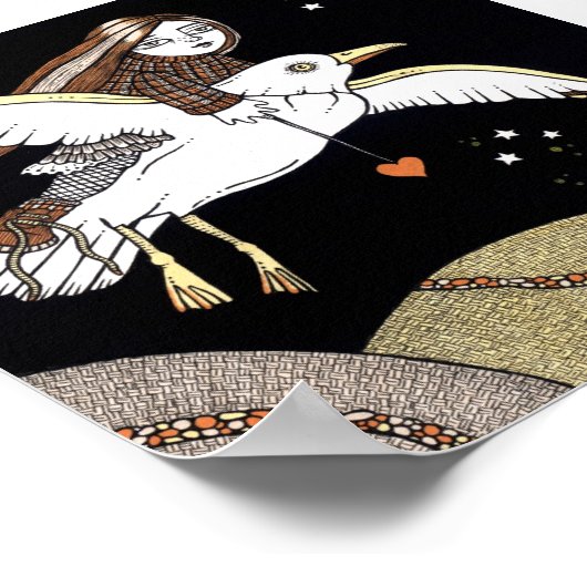 Frannies Flight of Extravagant Poster Art Print (Ecke)