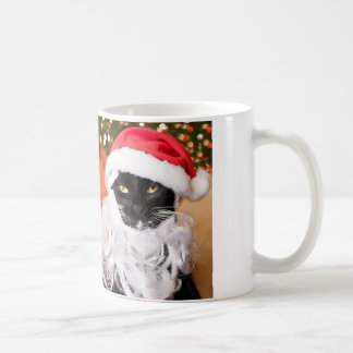 Franny Klaus traurige Sankt Miezekatze Kaffeetasse