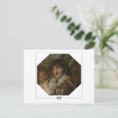 Frans Hals #243 - Fine Art Postcard Postkarte (Stehend Vorderseite)