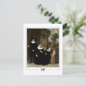Frans Hals #5 - Fine Art Postcard Postkarte (Stehend Vorderseite)