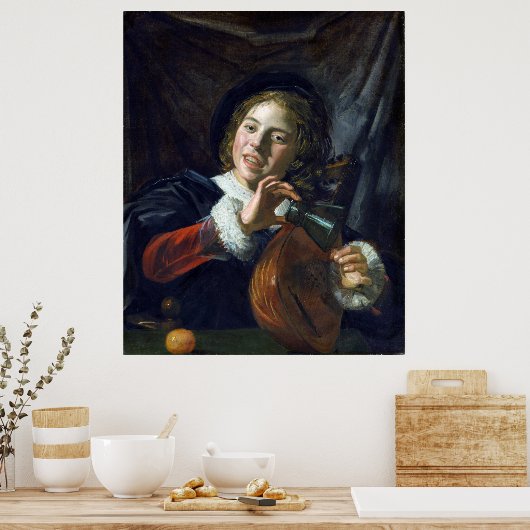 Frans Hals Boy mit einer Lute Poster (Küche)