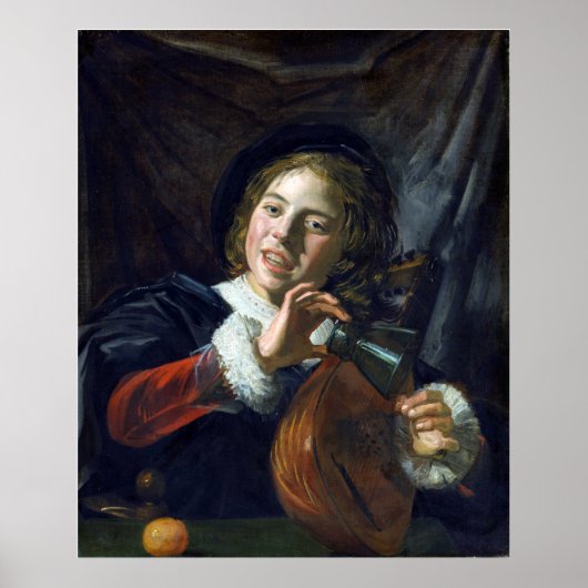 Frans Hals Boy mit einer Lute Poster (Vorne)