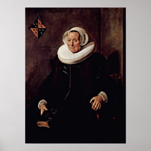 Frans Hals - Ehefrau von Pieter Jacobsz Poster (Vorne)