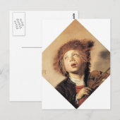 Frans Hals - Ein Junge mit Viol Postkarte (Vorne/Hinten)