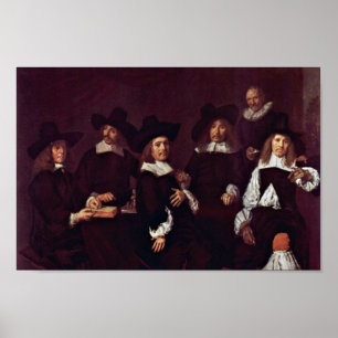 Frans Hals - gruppieren Sie Porträt der Regenten Poster