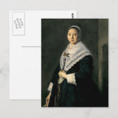 Frans Hals - Portrait einer Frau Postkarte (Vorne/Hinten)