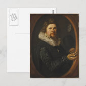 Frans Hals - Portrait eines Mannes Postkarte (Vorne/Hinten)