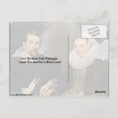 Frans Snyders und seine Ehefrau von Anthony Van Dy Postkarte (Rückseite)