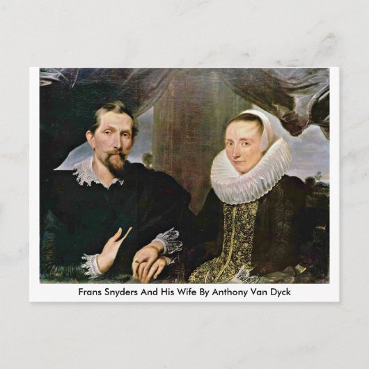 Frans Snyders und seine Ehefrau von Anthony Van Dy Postkarte (Vorderseite)