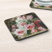Frans Verhas Vintag Bouquet von Rose Getränkeuntersetzer (Linke Seite)