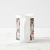 Frans Verhas Vintag Bouquet von Rose Porzellantasse (Rückseite)