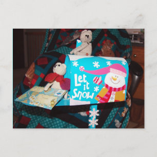 Franscious und Lennart Let It Snow Mailbox Feiertagspostkarte