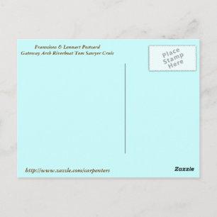 Franscius und Lennart am Flüsschen Tom Sowyer Postkarte