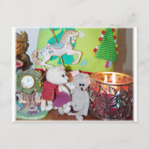 Franscius und Lennart Lighting Candle Postkarte