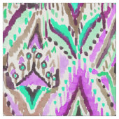 Franse Ikat Aquarell Stammes- Stoff (Nahaufnahme)