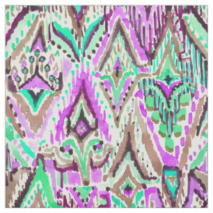 Franse Ikat Aquarell Stammes- Stoff
