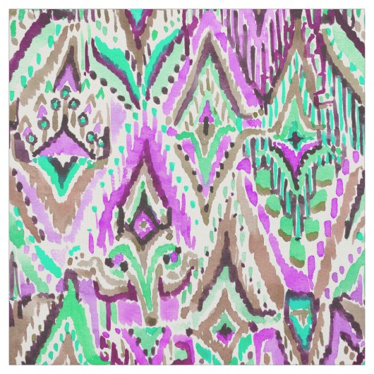 Franse Ikat Aquarell Stammes- Stoff (Muster)