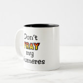 Fransen Sie nicht meine telomeres aus Zweifarbige Tasse (Vorderseite Links)