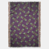 Fransendecke mit Purpurblüte Decke (Vorderseite Vertikal)