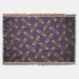 Fransendecke mit Purpurblüte Decke