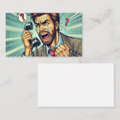 Frantic Call" Telefonnummerkarte (Vorne/Hinten)