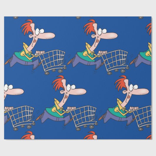 Frantic Shopper Geschenkpapier (Flach)