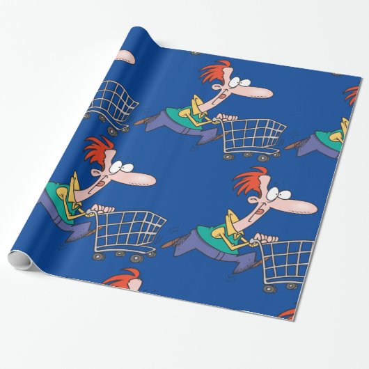 Frantic Shopper Geschenkpapier (Ungerollt)
