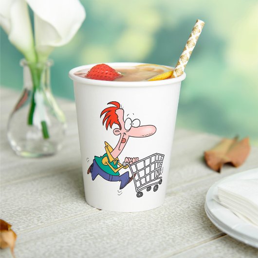 Frantic Shopper Pappbecher