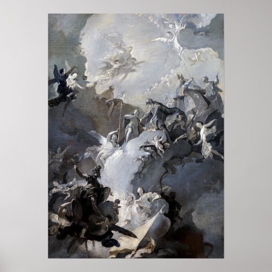 Franz Anton Maulbertsch Die Verherrlichung Poster (Vorne)