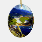 Franz Bischoff, Cypress Green Keramik Ornament (Rechts)