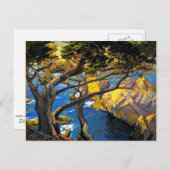Franz Bischoff - links Geborene Bäume, Monterey Postkarte (Vorne/Hinten)