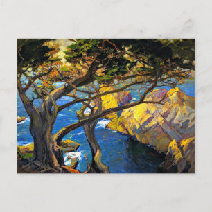 Franz Bischoff - links Geborene Bäume, Monterey Postkarte