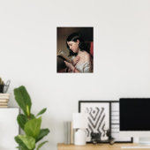 Franz Eybl Lesendes Mädchen Poster (Heimbüro)