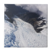 Franz Josef Glacier Aerial View, Neuseeland Fliese (Vorderseite)