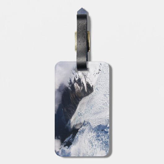 Franz Josef Glacier Aerial View, Neuseeland Gepäckanhänger (Rückseite vertikal)