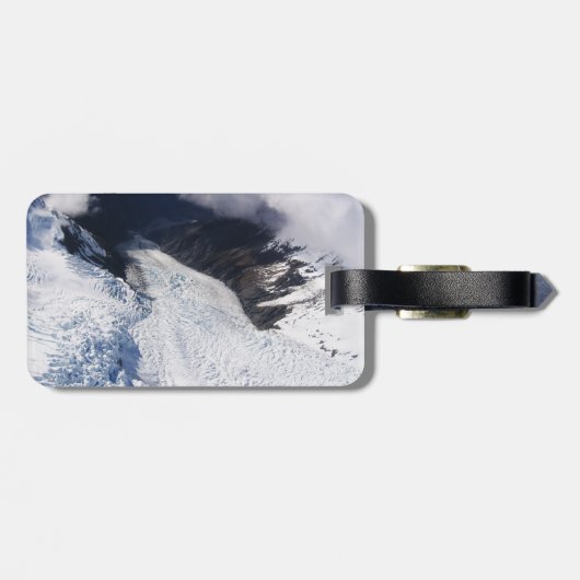 Franz Josef Glacier Aerial View, Neuseeland Gepäckanhänger (Rückseite horizontal)