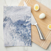 Franz Josef Glacier Aerial View, Neuseeland Geschirrtuch (Viertel Falte)