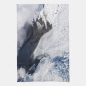 Franz Josef Glacier Aerial View, Neuseeland Geschirrtuch (Vertikal)