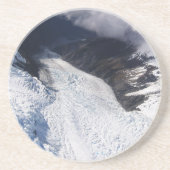 Franz Josef Glacier Aerial View, Neuseeland Getränkeuntersetzer (Vorne)