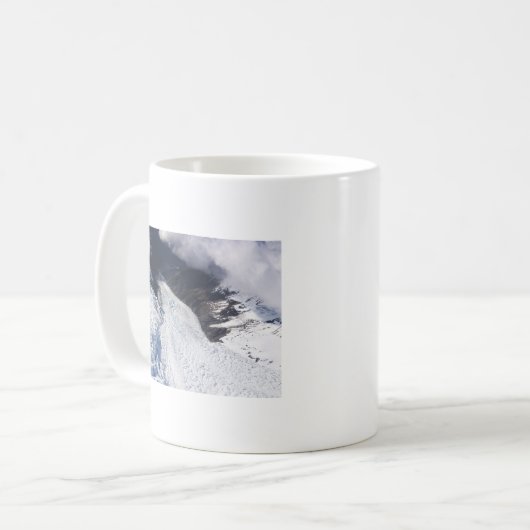 Franz Josef Glacier Aerial View, Neuseeland Kaffeetasse (Vorderseite Links)