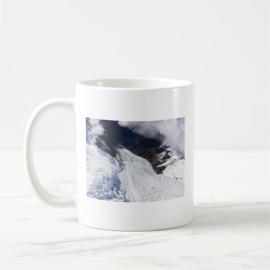 Franz Josef Glacier Aerial View, Neuseeland Kaffeetasse (Links)