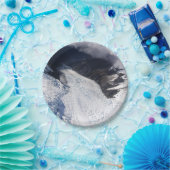 Franz Josef Glacier Aerial View, Neuseeland Pappteller (Party)