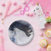 Franz Josef Glacier Aerial View, Neuseeland Pappteller (Party)