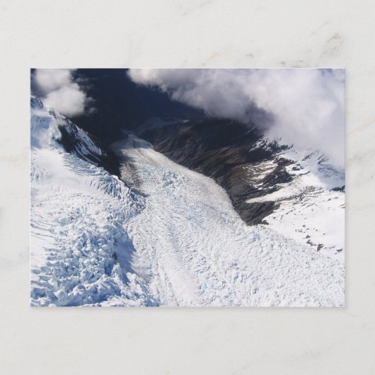 Franz Josef Glacier Aerial View, Neuseeland Postkarte (Vorderseite)