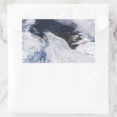 Franz Josef Glacier Aerial View, Neuseeland Rechteckiger Aufkleber (Tasche)