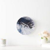 Franz Josef Glacier Aerial View, Neuseeland Runde Wanduhr (Zuhause)