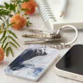 Franz Josef Glacier Aerial View, Neuseeland Schlüsselanhänger (Vorderseite rechts)